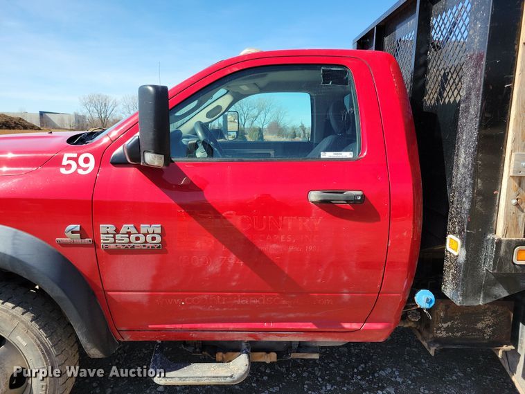 image for item NB9892 2015 Dodge Ram 5500 dump flatbed truck