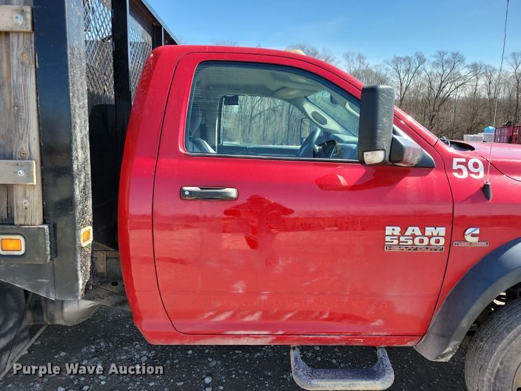 image for item NB9892 2015 Dodge Ram 5500 dump flatbed truck