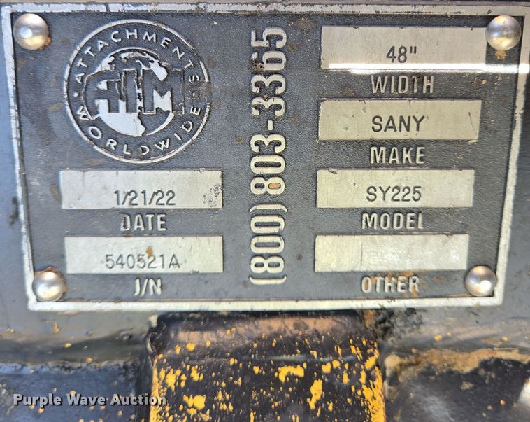 image for item YA0360 2022 Sany ST225C LC excavator