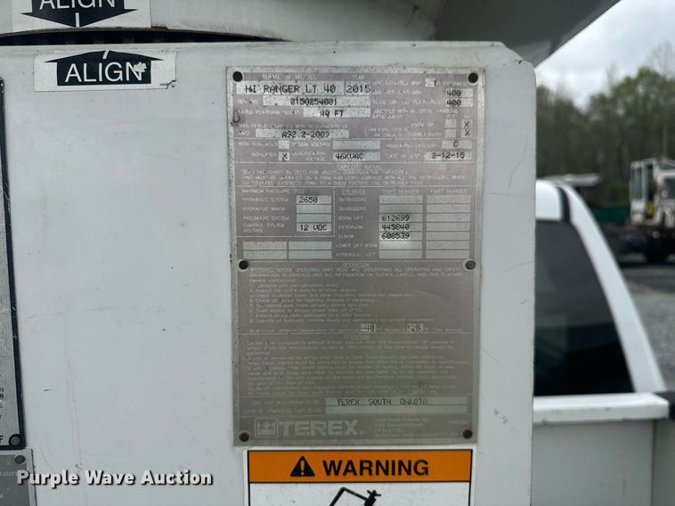 image for item YA0388 2015 Dodge Ram 5500 bucket truck