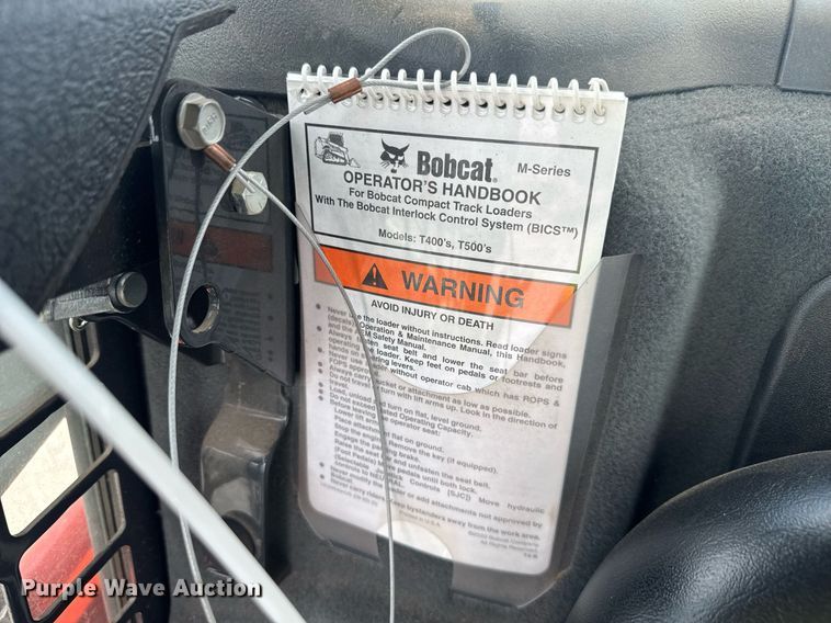 image for item YA0457 2022 Bobcat T595 tracked skid steer loader