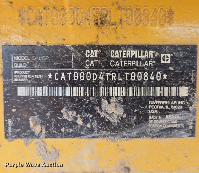 image for item YA0462 2023 Caterpillar D4 LGP dozer