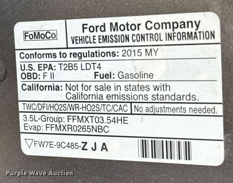 image for item DJ0917 2015 Ford Expedition SUV