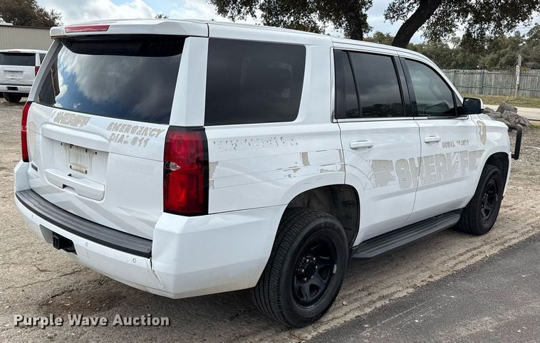 image for item DJ0927 2017 Chevrolet Tahoe Police SUV