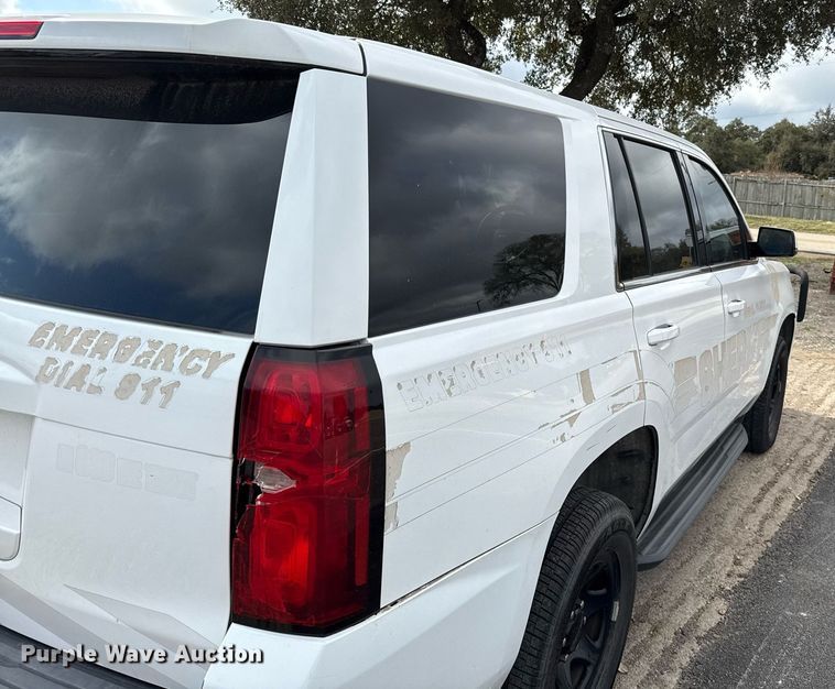 image for item DJ0927 2017 Chevrolet Tahoe Police SUV