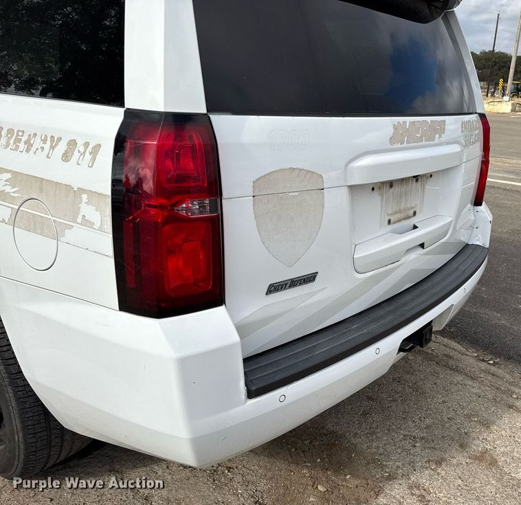 image for item DJ0927 2017 Chevrolet Tahoe Police SUV