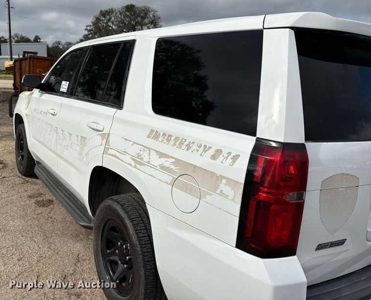 image for item DJ0927 2017 Chevrolet Tahoe Police SUV