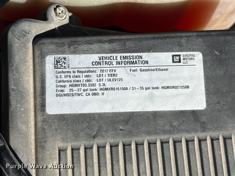 image for item DJ0934 2017 Chevrolet Tahoe Police SUV