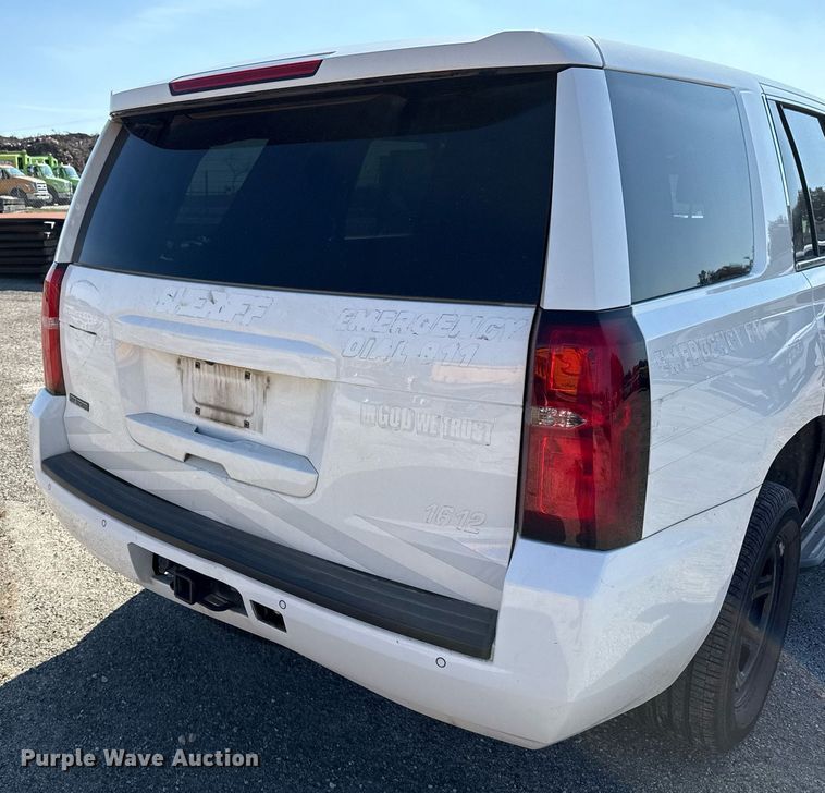 image for item DJ0935 2016 Chevrolet Tahoe Police SUV