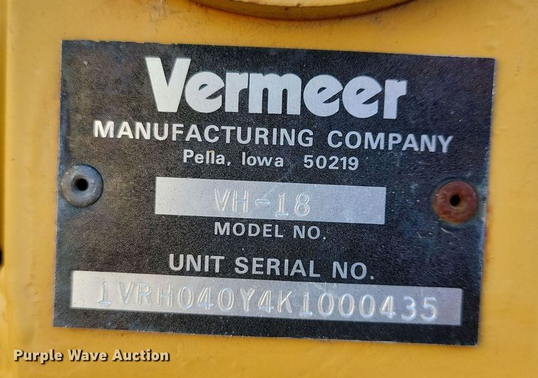 image for item DN3726 1989 Vermeer V-450 trencher