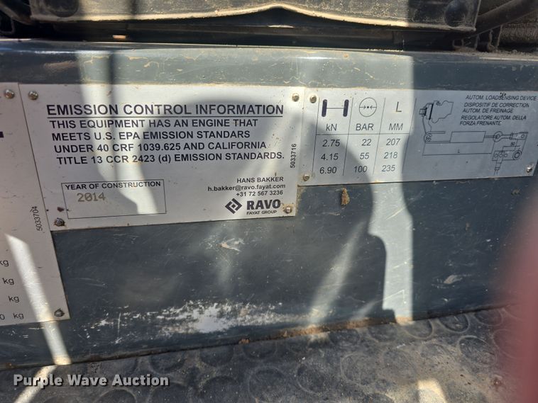 image for item DO7905 2014 Ravo B.V. Ravo 5 Series 540 street sweeper