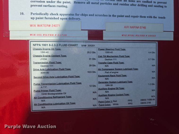 image for item DO7909 2002 HME pumper fire truck