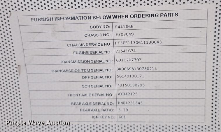 image for item DO7911 2014 Blue Bird school bus