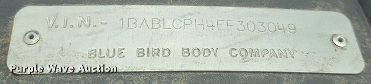 image for item DO7911 2014 Blue Bird school bus