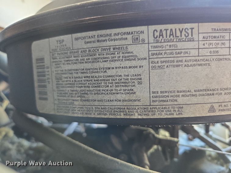 image for item DP6315 1994 GMC mobile command center vehicle