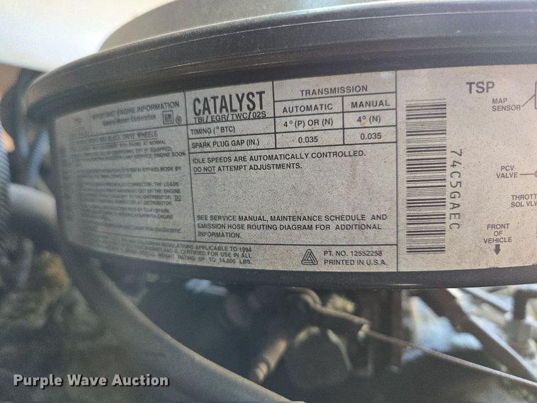 image for item DP6315 1994 GMC mobile command center vehicle