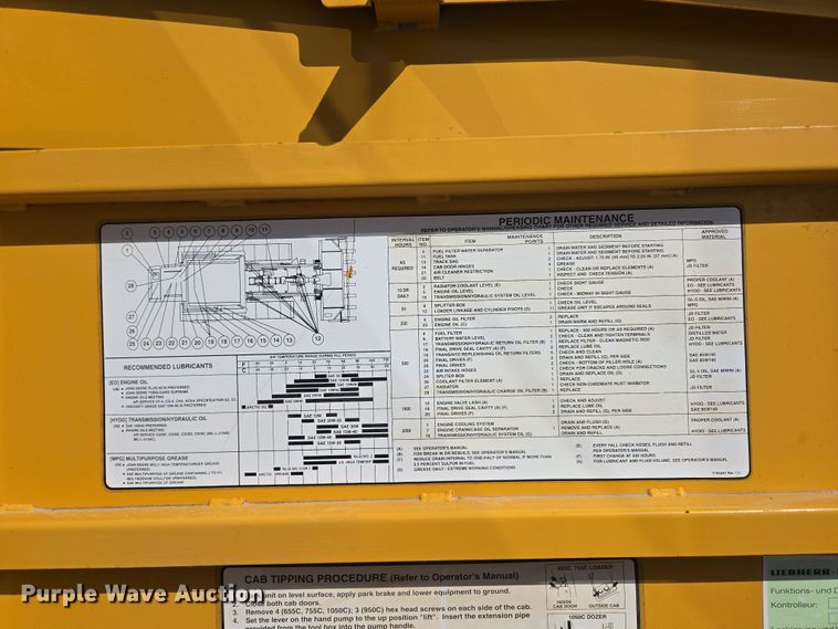 image for item DP6316 2004 John Deere 655C Series II track loader