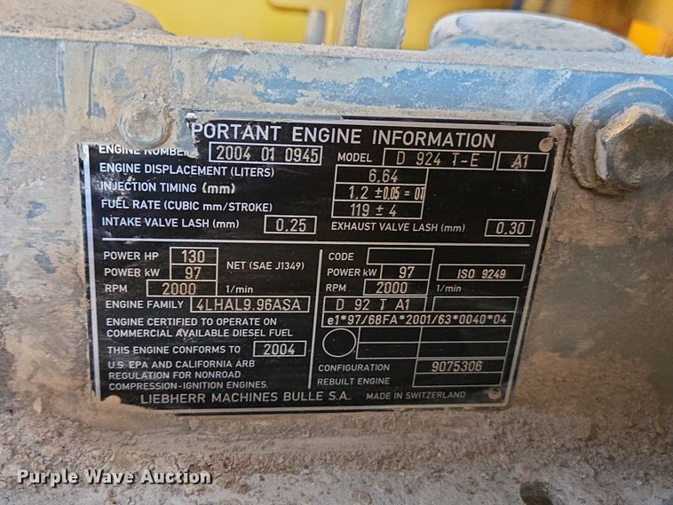 image for item DP6316 2004 John Deere 655C Series II track loader