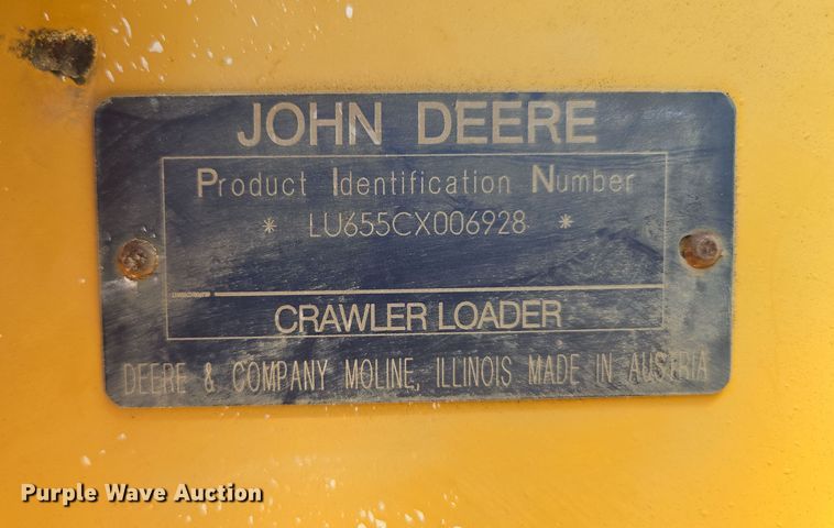 image for item DP6316 2004 John Deere 655C Series II track loader