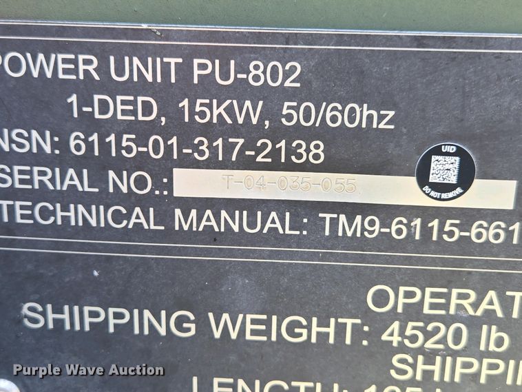 image for item DP6333 Generator