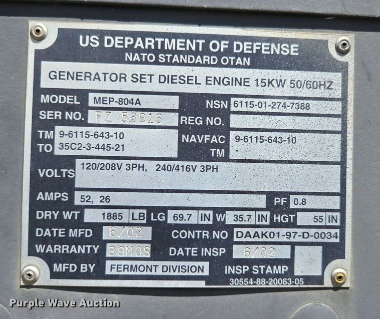 image for item DP6333 Generator