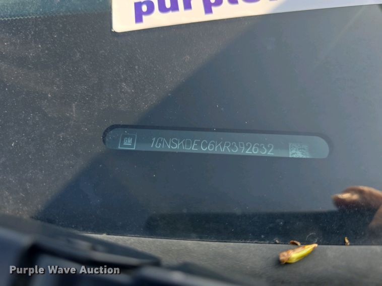 image for item DQ5313 2019 Chevrolet Tahoe Police  SUV