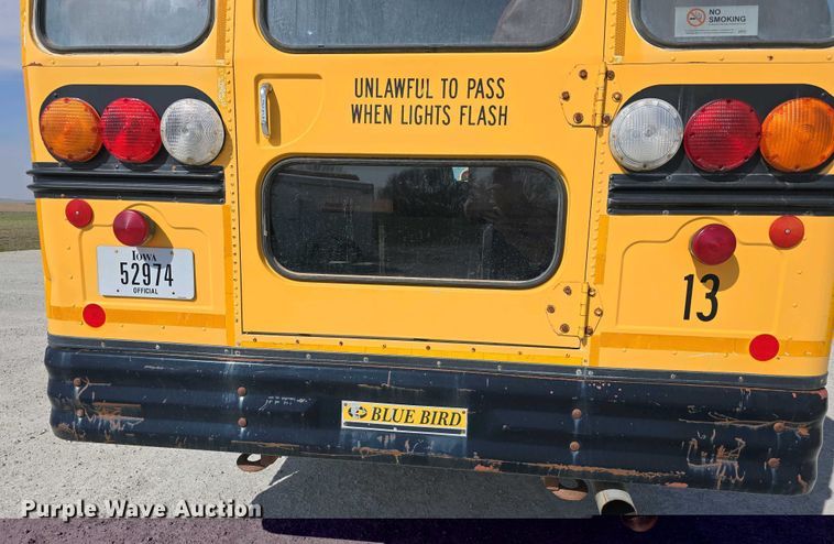 image for item DT6787 2001 Blue Bird 3800 school bus