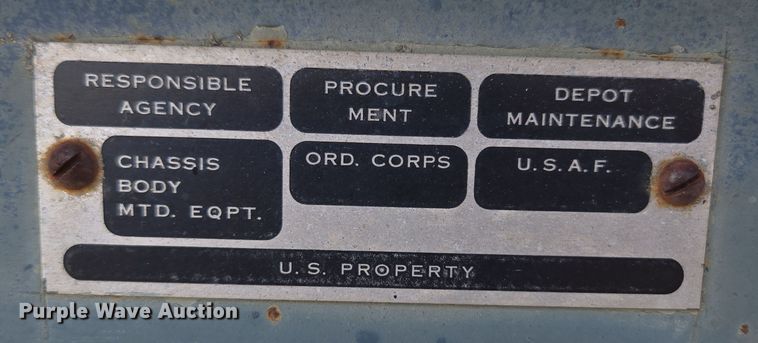 image for item DT7123 1955 Checker Cab M270A1 CCM21 drop deck equipment trailer