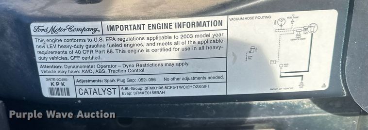 image for item DT7161 2003 Ford E350 van