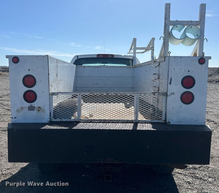 image for item DT7167 2004 Dodge Ram 2500 Quad Cab utility bed pickup truck