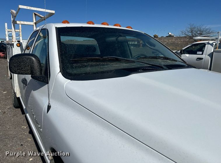 image for item DT7167 2004 Dodge Ram 2500 Quad Cab utility bed pickup truck