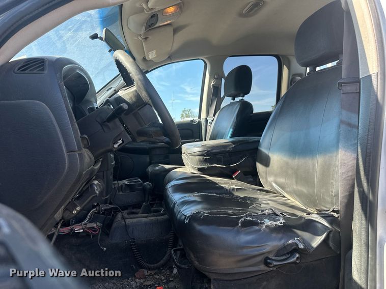 image for item DT7167 2004 Dodge Ram 2500 Quad Cab utility bed pickup truck