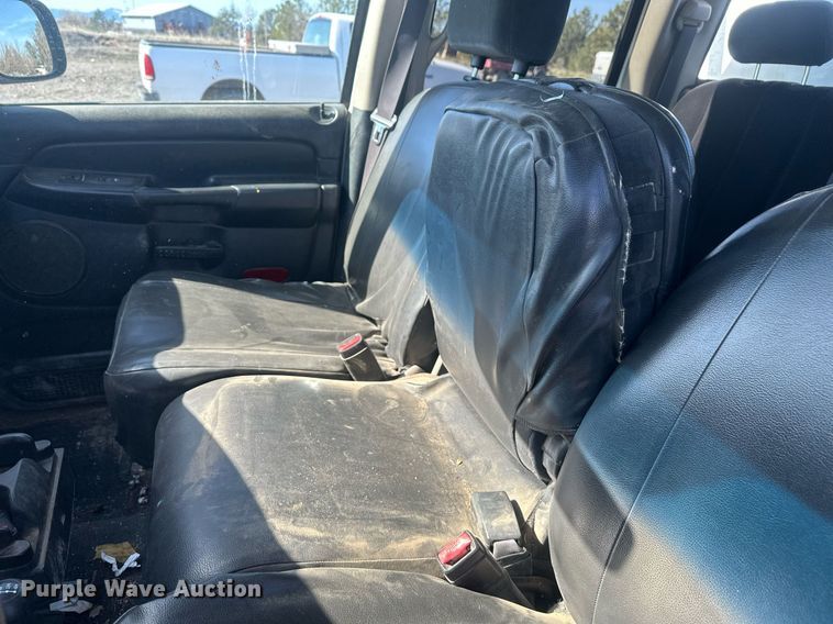 image for item DT7167 2004 Dodge Ram 2500 Quad Cab utility bed pickup truck