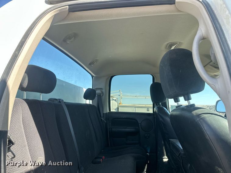 image for item DT7167 2004 Dodge Ram 2500 Quad Cab utility bed pickup truck