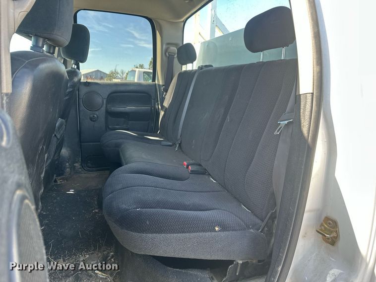 image for item DT7167 2004 Dodge Ram 2500 Quad Cab utility bed pickup truck