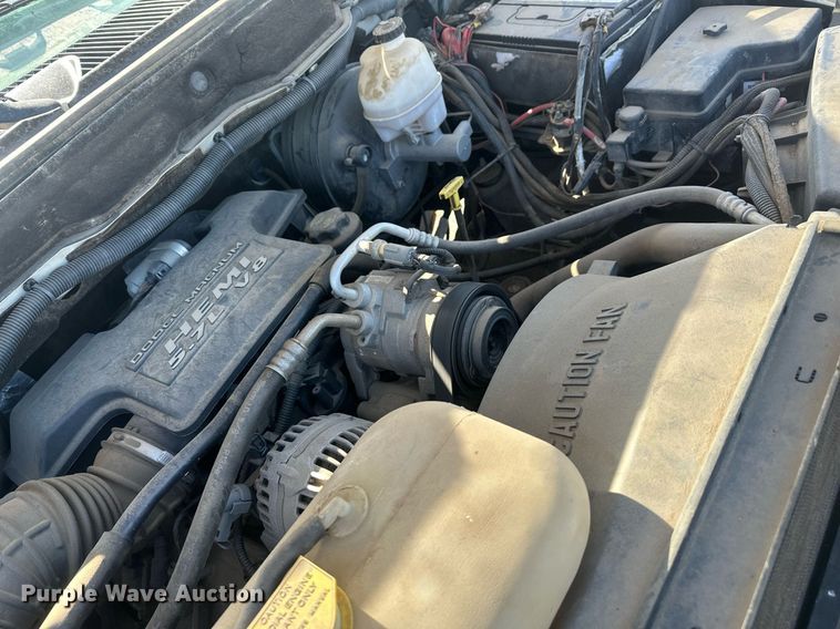 image for item DT7167 2004 Dodge Ram 2500 Quad Cab utility bed pickup truck