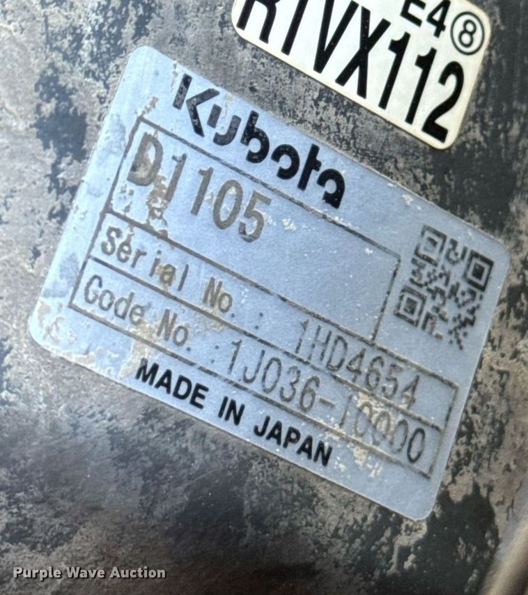 image for item DV1907 2017 Kubota RTV 1120D utility vehicle