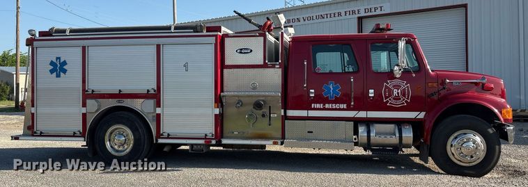 image for item EF3004 2002 International 4900 pumper fire truck