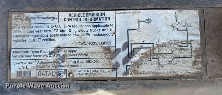 image for item EG6194 2004 Ford F150 XL pickup truck