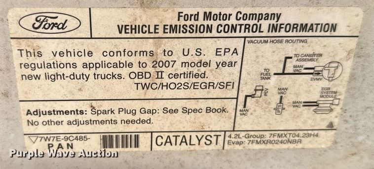 image for item EG6196 2007 Ford F150 XL pickup truck