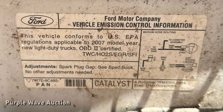 image for item EG6199 2007 Ford F150 XL pickup truck