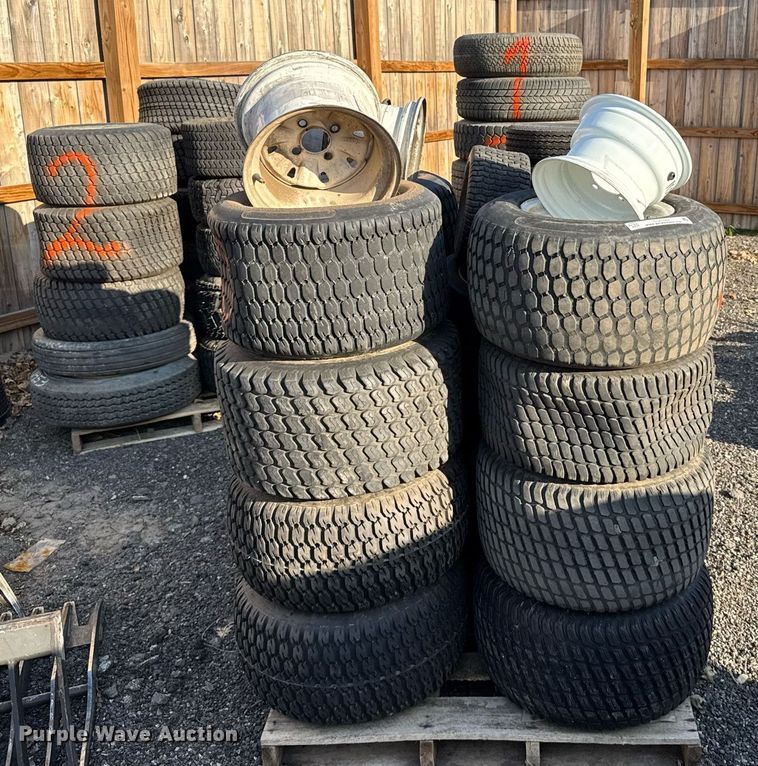 image for item EG6325 Approximately 50 tires and wheels