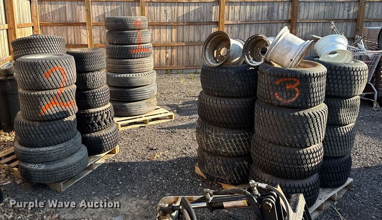 image for item EG6325 Approximately 50 tires and wheels