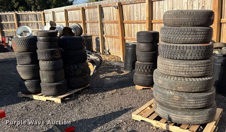 image for item EG6325 Approximately 50 tires and wheels