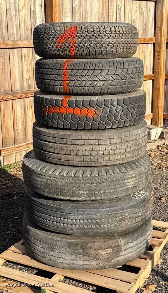 image for item EG6325 Approximately 50 tires and wheels