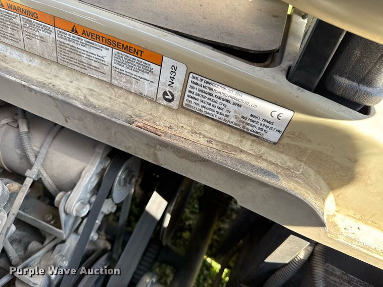 image for item EG6328 2014 Yamaha YDRAX5 golf cart