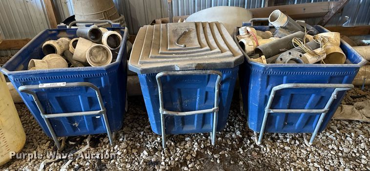 image for item EG8039 (3) Totes of PVC pipe fittings