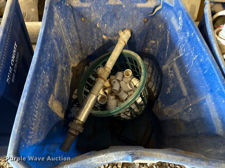 image for item EG8039 (3) Totes of PVC pipe fittings