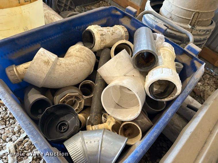 image for item EG8039 (3) Totes of PVC pipe fittings