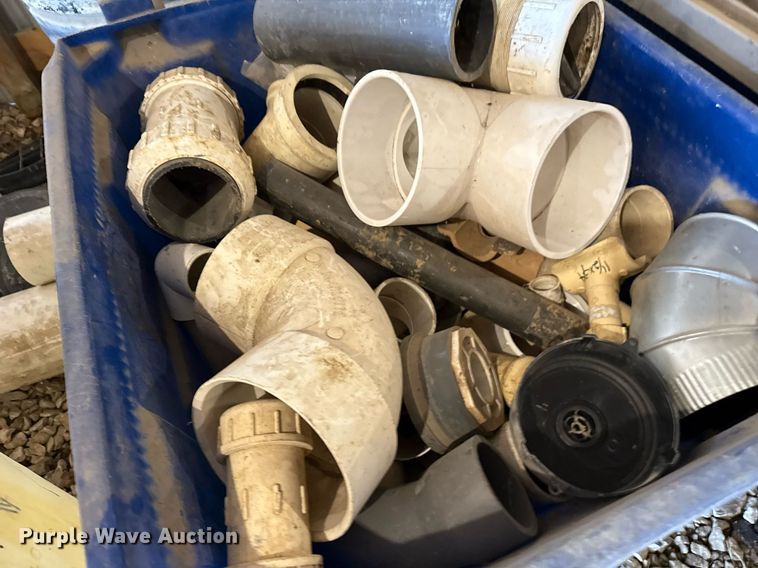 image for item EG8039 (3) Totes of PVC pipe fittings